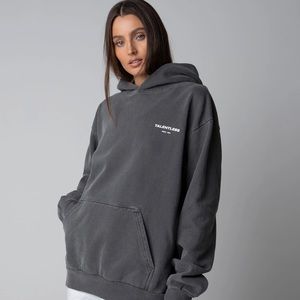 Gray Talentless Hoodie Sweatshirt - Circle Logo